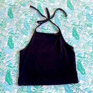 Brandy Melville Black halter top